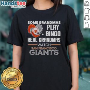 Original San Francisco Giants tee featuring a heart shape, perfect for grandmas who love watching baseball.