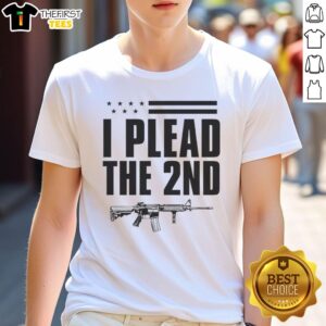 Awesome I Plead The 2Nd American Flag T-Shirt featuring a bold graphic and patriotic colors for freedom lovers.