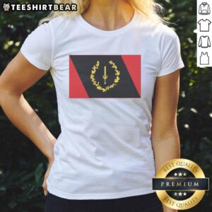 Good Black American Heritage Flag Ladies Tee featuring a stylish design celebrating Black culture and pride.