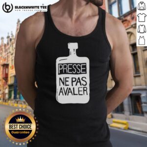 Thom Yorke wearing a Presse Ne Pas Avaler tank top, showcasing his unique style and artistic vibe.