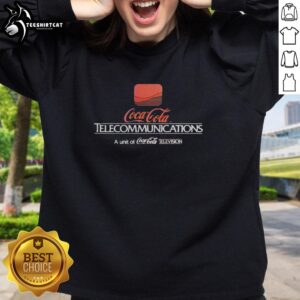Good Coca-Cola Telecommunications sweatshirt featuring iconic logo and vibrant design, perfect for casual wear.