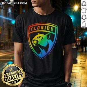 Good Florida Panthers Team Pride Logo T-Shirt featuring vibrant team colors and logo, perfect for fans and supporters.