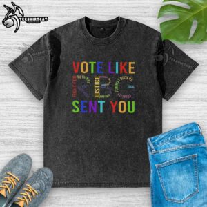 Premium Vote Like RBG You Washed T-Shirt featuring a stylish design celebrating Ruth Bader Ginsburg's legacy.