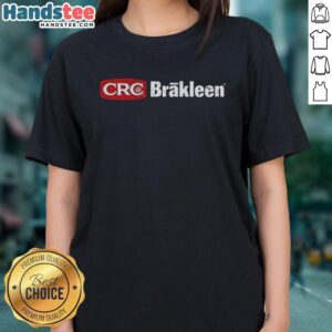 Original CRC Brakleen logo on a stylish ladies' tee, perfect for automotive enthusiasts and casual wear.