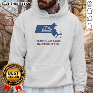 Top historic Bay State Massachusetts map hoodie featuring a vintage design and vibrant colors for history enthusiasts.