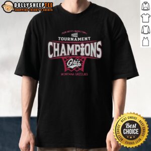 Original Montana Grizzlies Men's Basketball 2026 Big Sky Conference Tournament Champions T-Shirt in team colors.