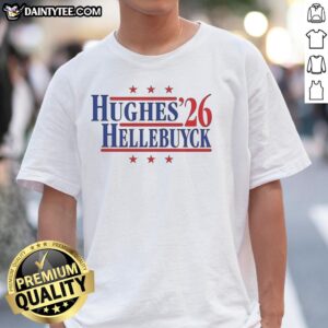Good Hughes and Hellebuyck '26 Team USA Champions T-Shirt showcasing pride for Team USA hockey.