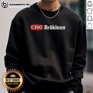 Top CRC Brakleen logo sweatshirt featuring a stylish design, perfect for automotive enthusiasts and casual wear.