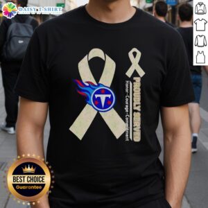 Good Tennessee Titans T-shirt featuring 'Proudly Served Honor Courage Commitment' design for fans and veterans.
