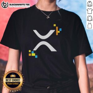 Stylish Hot XRP Ledger logo ladies tee, perfect for crypto enthusiasts and fashion lovers alike.