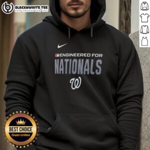 Top Engineered for Washington Nationals MLB Hoodie featuring team colors and logo, perfect for fans and casual wear.