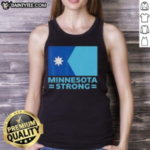Nice Minnesota Strong flag tank top showcasing a vibrant design for proud Minnesotans and summer wear enthusiasts.