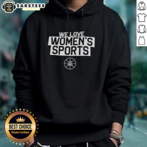 Awesome Arizona Wildcats We Love Women's Sports Hoodie in vibrant colors, perfect for fans supporting women's athletics.