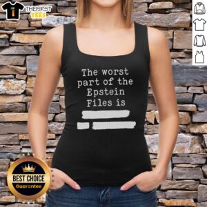 Top the Worst Part of the Epstein Files Redacted Tank Top featuring bold graphic design and casual style for summer wear.