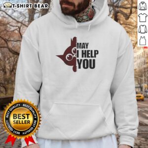Alt Text: Cozy 'Top Cat May I Help You' hoodie featuring a playful cat design, perfect for casual wear and cat lovers.
