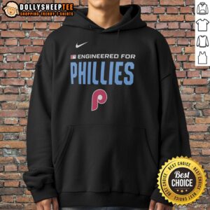 Official Philadelphia Phillies MLB logo hoodie featuring a stylish design and comfortable fit for fans.