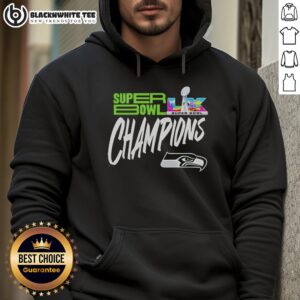 2026 Seattle Seahawks Super Bowl LX Champions logo styled hoodie showcasing team pride and championship spirit.
