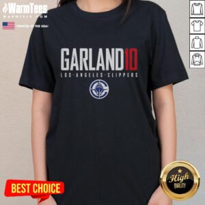 Good Darius Garland 10 Los Angeles Clippers Elite Ladies Tee in stylish design, perfect for female basketball fans.