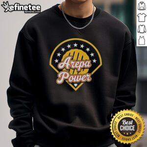 Top Arepa Power logo sweatshirt featuring a stylish design for fans of the brand and comfortable casual wear.