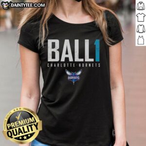 Hot Lamelo Ball Charlotte Hornets Elite Ladies Tee featuring vibrant design and comfortable fit for female fans.