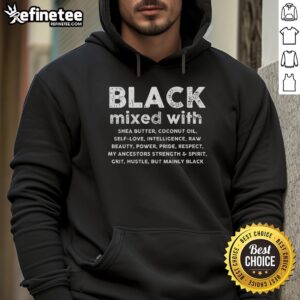Premium Black Mixed With Shea Butter Coconut Oil T-Shirt - Image 4