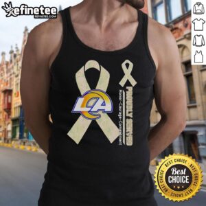 Premium Los Angeles Rams tank top featuring Honor, Courage, Commitment design for dedicated fans and athletes.