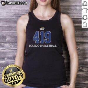 Hot Toledo Rockets 419 basketball tank top featuring team colors and logo, perfect for fans and athletes.