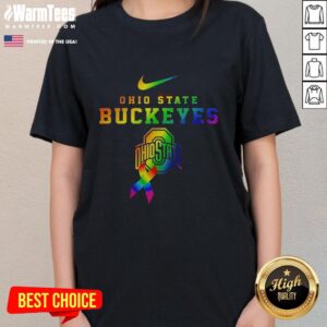 Good Ohio State Buckeyes Fight Cancer in All Colors Ladies Tee featuring vibrant designs and team spirit for a great cause.