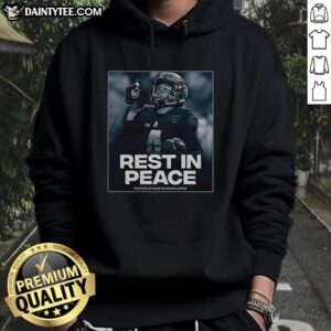 Official Rondale Moore Rest In Peace 20002026 hoodie featuring a stylish design honoring the late athlete.