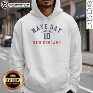 Awesome Maye Day 10 New England Hoodie featuring a cozy design and vibrant colors, perfect for casual wear.