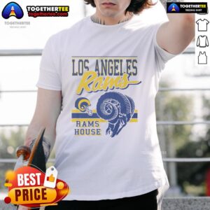 Good Los Angeles Rams Spirit Script T-Shirt featuring bold team colors and stylish lettering for football fans.