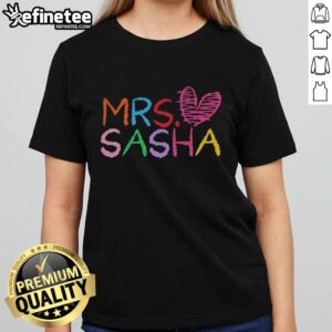 Official Mrs. Sasha Personalized Teacher 'You Are Special' Ladies Tee featuring a stylish design for educators.