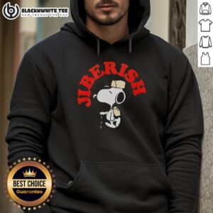 Nice Jiberish Take A Hike Supima Snoopy Hoodie in vibrant colors, perfect for outdoor adventures and casual wear.