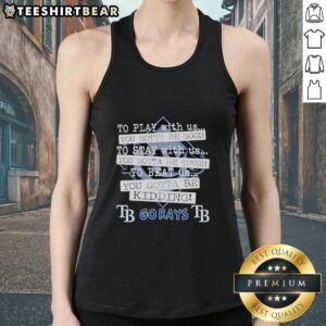 Stylish 'Pretty Go Tampa Bay Rays' tank top featuring a playful design, perfect for baseball fans and summer wear.
