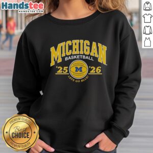 Pretty Valiant University Of Michigan 2025-2026 Basketball T-Shirt - Image 5