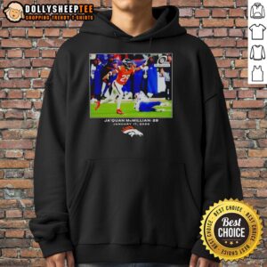 Good Jaquan McMillian Denver Broncos Football 2026 NFL Hoodie featuring team colors and logo, perfect for fans.