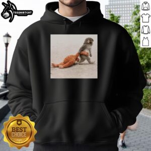 Adorable Punch the Monkey plush toy hoodie, perfect for kids and fans of cute, cozy fashion.