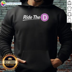 Nice Ride The D Hoodie in black, featuring a stylish design and comfortable fit for casual outings.