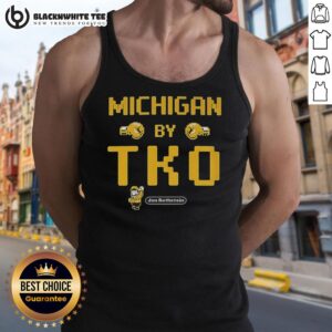Alt Text: Original Michigan by TKO Jon Rothstein tank top featuring a stylish design perfect for fans and casual wear.