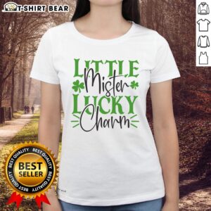 Official Little Mister Lucky Charm Ladies Tee featuring a stylish design and vibrant colors, perfect for casual wear.