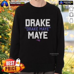 Nice Drake Drake Maye logo sweatshirt featuring a stylish design perfect for fans and casual wear.