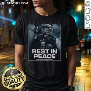 Official Rondale Moore Rest In Peace 20002026 T-Shirt featuring a tribute design honoring the late athlete.