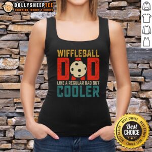 Alt Text: Good Cooler Wiffleball Dad Father's Day tank top in blue, featuring playful graphics and a comfortable fit for dads.