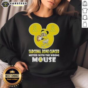 Funny Mickey Sarcoma Bone Cancer Messed With The Wrong Mouse T-Shirt - Image 5