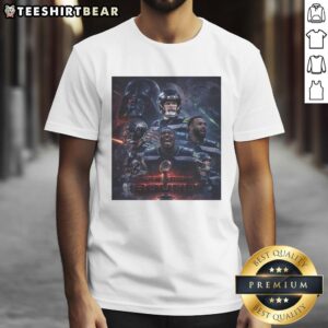 Hot Seattle Seahawks X Darkside Defense Super Bowl LX 2026 Champions graphic T-shirt showcasing team pride and style.