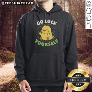Premium Go Luck Yourself Duck Hoodie in vibrant colors, perfect for casual style and comfort.