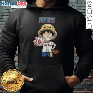 Original One Piece Boston Red Sox 2026 Hoodie in navy, featuring team logo and stylish design for fans.