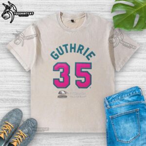 Pretty Guthrie 35 Pittsburgh Pisces Basketball T-Shirt - Image 6