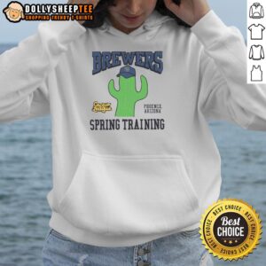 Stylish Milwaukee Brewers Cactus League hoodie featuring team colors and logo, perfect for fans and spring training.