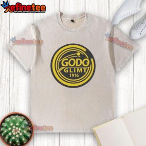 Premium Godo Glimt 1916 Washed T-Shirt in soft fabric, featuring a vintage design and relaxed fit, perfect for casual wear.